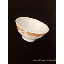 Wholesale 4.5" ceramic footed bowl with decal